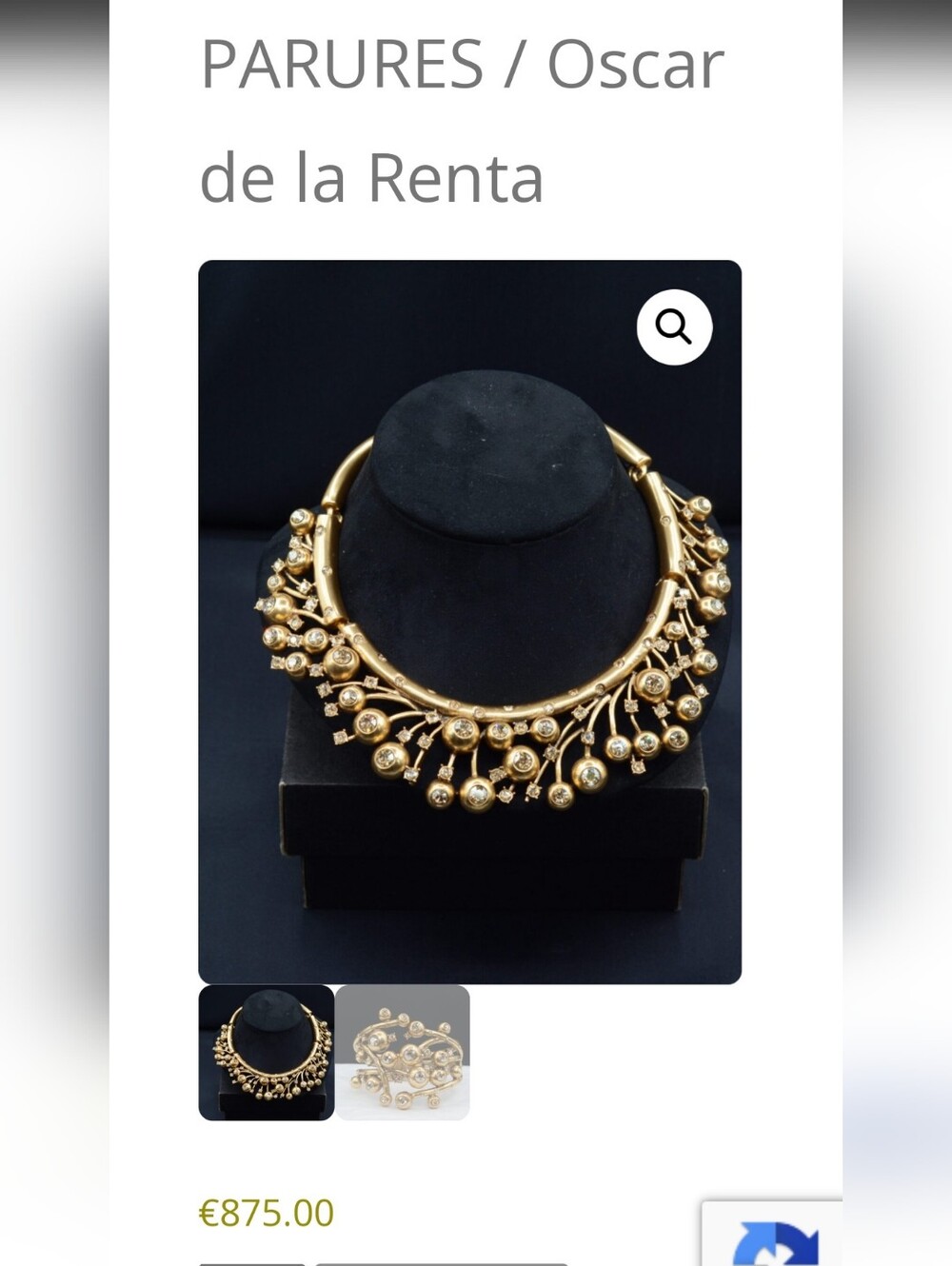 Vintage Necklace Orcas De La Renta INSPIRED